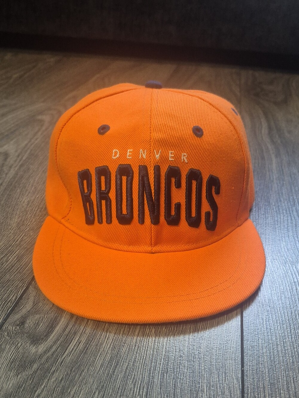 NFL Denver Broncos - Budweiser Orange Snapback Hat with Patch Logo - New